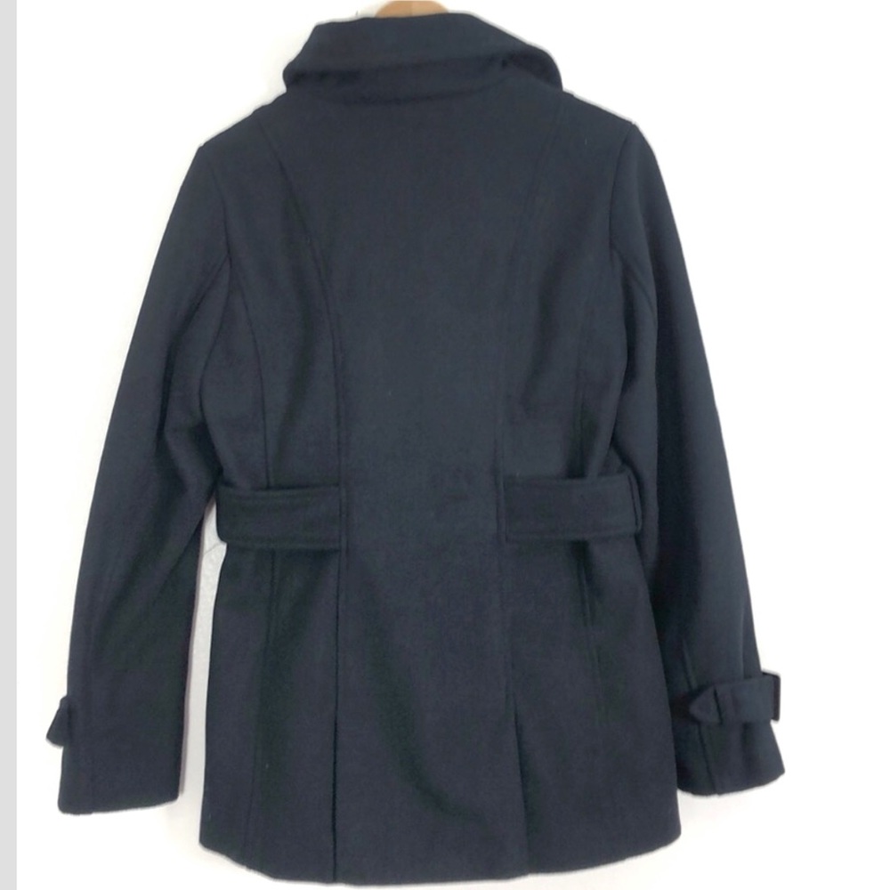 dELiAs Black double button pea coat size medium - Picture 3 of 5